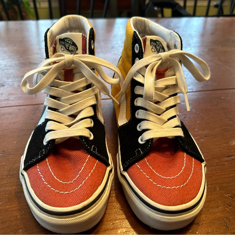 Multicolored Sk8 Hi Top Vans - Picture 5 of 9